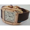 Cartier Santos 100 Swiss ETA Valjoux 7750 Rose Gold Watch