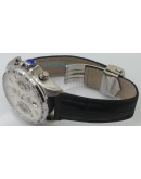 Tag Heuer Grand Carrera Calibre 17 Leather Strap White Swiss ETA 7750 Valjoux Movement Automatic Watch