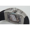 Richard Mille Diamond Limited Edition Steel Ladies SWISS ETA 7750 Valjoux Movement Watch