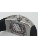 Richard Mille Diamond Limited Edition Steel Ladies SWISS ETA 7750 Valjoux Movement Watch