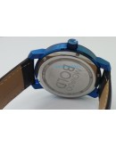 Movado Bold Leather Strap Watch