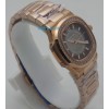 Patek Philippe Nautilus Smoke Grey Diamond Bezel Rose Gold Ladies Watch