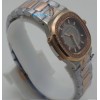 Patek Philippe Nautilus Smoke Grey Diamond Bezel Dual Tone Ladies Watch