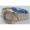 Patek Philippe Nautilus Smoke Grey Diamond Bezel Dual Tone Ladies Watch