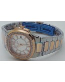 Patek Philippe Nautilus White Diamond Bezel Dual Tone Ladies Watch