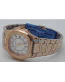 Patek Philippe Nautilus White Rose Gold Ladies Watch