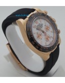 Rolex Daytona White Dail Rubber Strap Watch