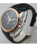 Tissot Couturier Chronograph Black Leather Strap Watch