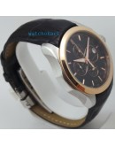Tissot Couturier Chronograph Black Leather Strap Watch