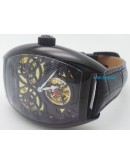 Franck Muller Giga Tourbillon Full Black Swiss Automatic Watch