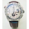 Tag Heuer Grand Carrera Calibre 36 Leather Strap White Swiss ETA 7750 Valjoux Movement Automatic Watch