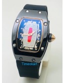 Richard Mille Limited Edition Black Ladies SWISS ETA 7750 Valjoux Movement Watch