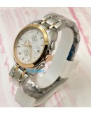 Tissot Couturier White Dual Tone Steel Bracelet Watch