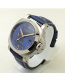 Panerai GMT Blue Leather Strap Swiss Automatic Watch