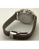 Breitling Navitimer Chrono Leather Strap White Watch