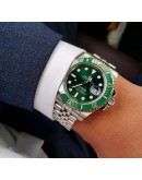 Rolex Submariner Green HULK Edition Jubilee Bracelet Watch