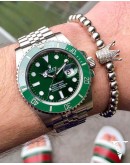 Rolex Submariner Green HULK Edition Jubilee Bracelet Watch