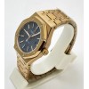 Audemars Piguet Royal Oak Rose Gold BLUE Swiss  Automatic Watch