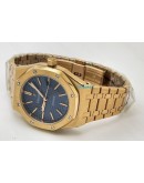 Audemars Piguet Royal Oak Rose Gold BLUE Swiss  Automatic Watch
