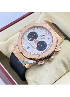 Hublot Classic Fusion Chronograph Rubber Strap White Watch