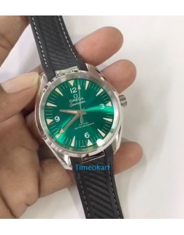 OMEGA SEAMASTER AQUA TERRA GREEN SWISS AUTOMATIC WATCH