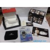 Tissot Couturier Chronograph Black Steel Leather Strap Watch