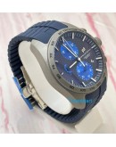 Porsche Design Flyback Blue Rubber Strap Watch