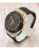 Hublot Vendom Classic Rose Gold Black Rubber Strap Swiss Automatic Watch