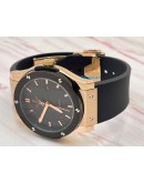 Hublot Vendom Classic Rose Gold Black Rubber Strap Swiss Automatic Watch