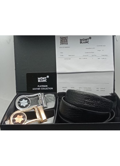 Mont Blanc Double Buckle Belt - 3